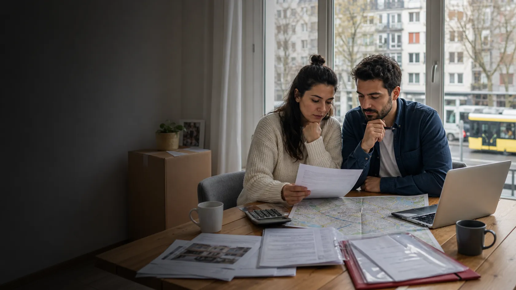 Almanya'da iş, şehir, konut ve aile bütçesini birlikte planlayan çift